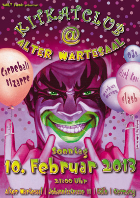 Partyplakat Februar 2013