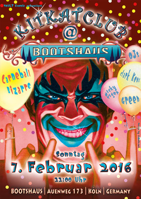 Partyplakat Februar 2016